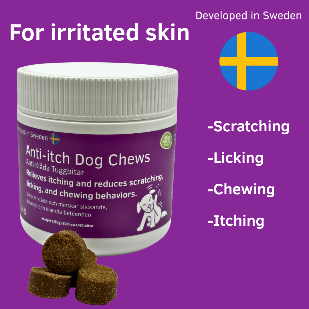 Kløestillende tyggegummi til hunde