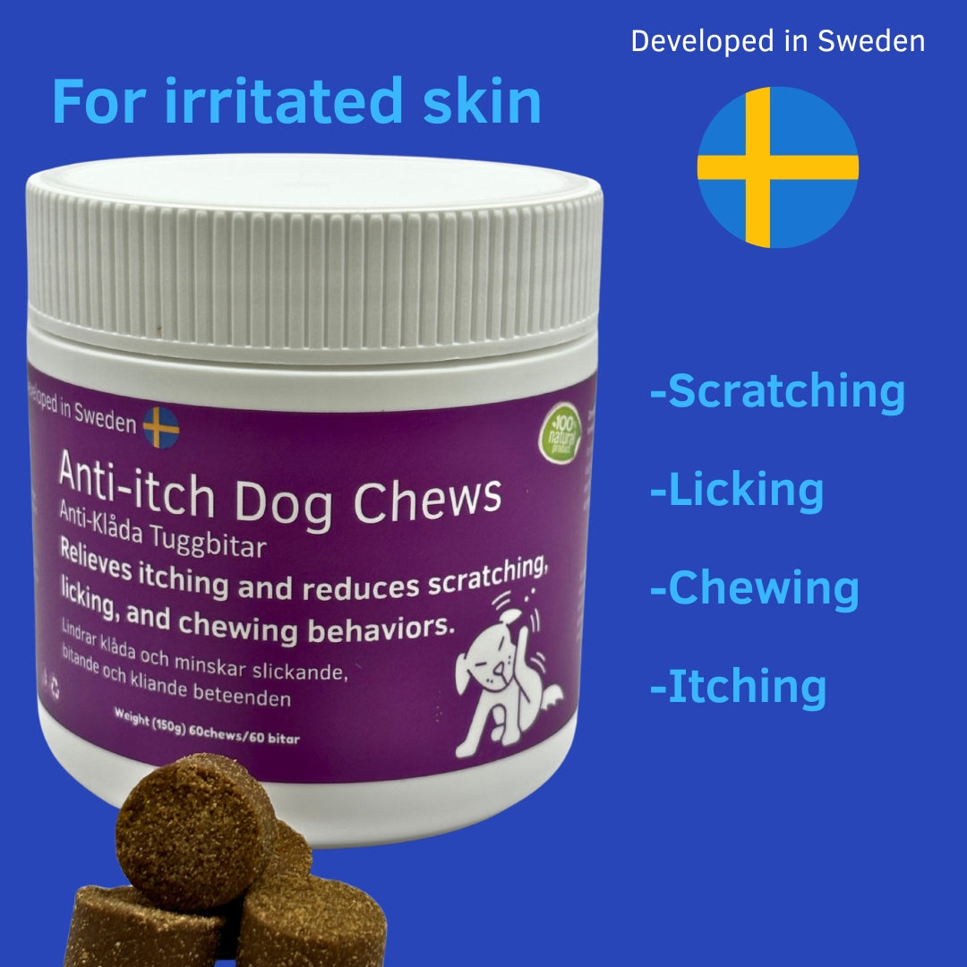 Kløestillende tyggegummi til hunde